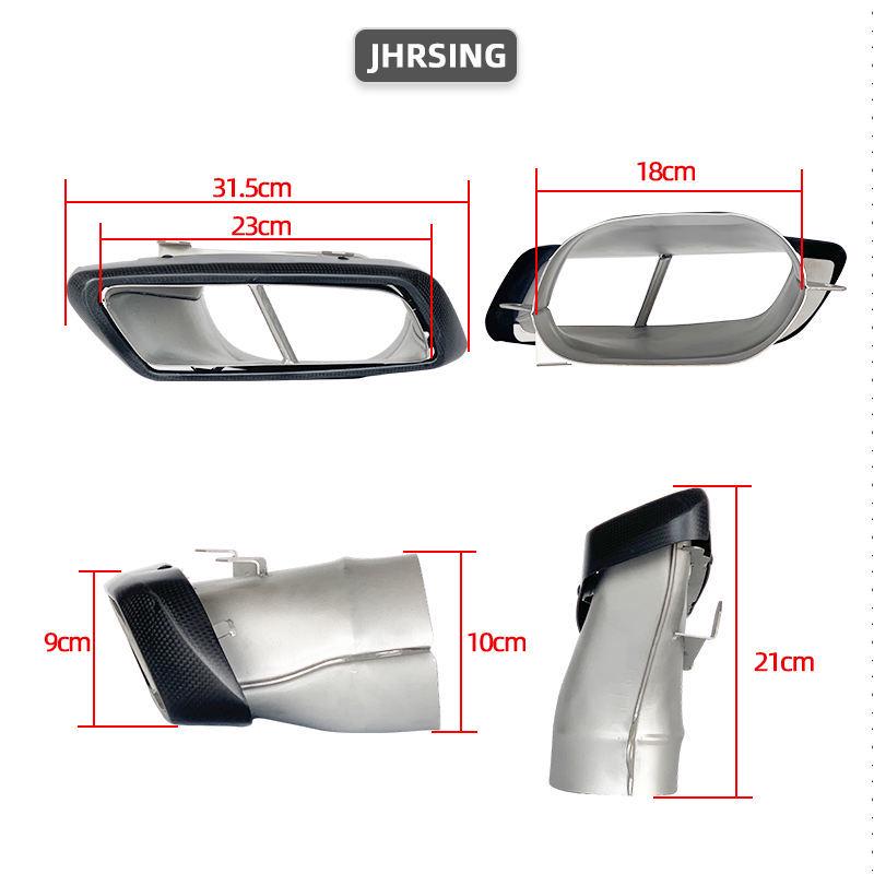 Mercedes-Benz C-Class W205 C200/C260 AMG/C63 Квадратные выхлопные трубы глушителя Car Exhaust Pipe