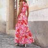 Women's Flowing Dresses Women's Summer Dresses Casual Sleeveless Long Dresses Cute Floral Long Dresses
