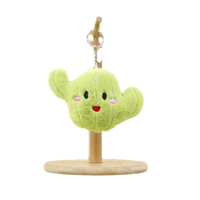 Adorable Plush Cactus Keychain Doll For Kids Soft Stuffed Toy Accessory Gift