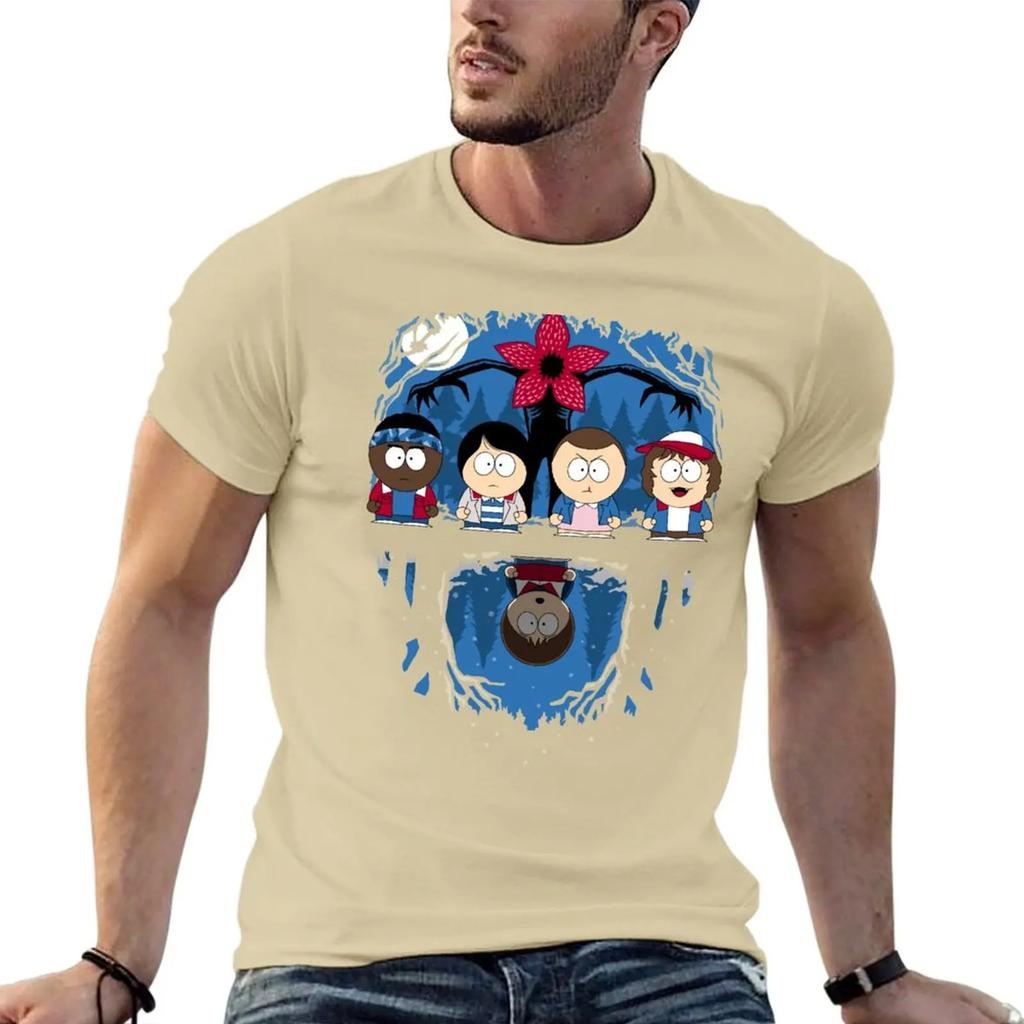 Crew Neck Loose Short Sleeve Fashion Comfortable Top Print Versatile T-Shirts Men’s