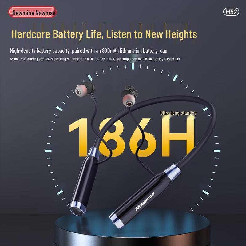 Newmine H52 Wireless Sports Neckband Earphones
