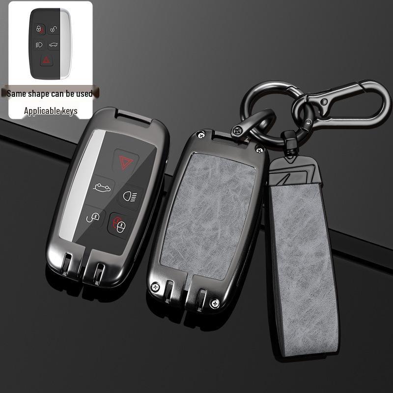 Land Rover Key Case for Range Rover, Defender, Velar, Evoque, Discovery 4, Freelander, and Discovery 5 - Metal Car Key Bag.