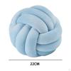 Soft Knot Ball Pillow 22cm Hand Woven Plush Toy for Sofa Car Home Decoration Pink