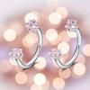 2 PCS Stainless Steel Nose Ring C Shaped Daith Piercing Jewelry Cartilage Helix Earrings  Party