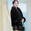 Winter New Imitation Mink Velvet Fur Coat Women's Short Imitation Fox Fur Collar Fur Integrated Coat Mother Outfit