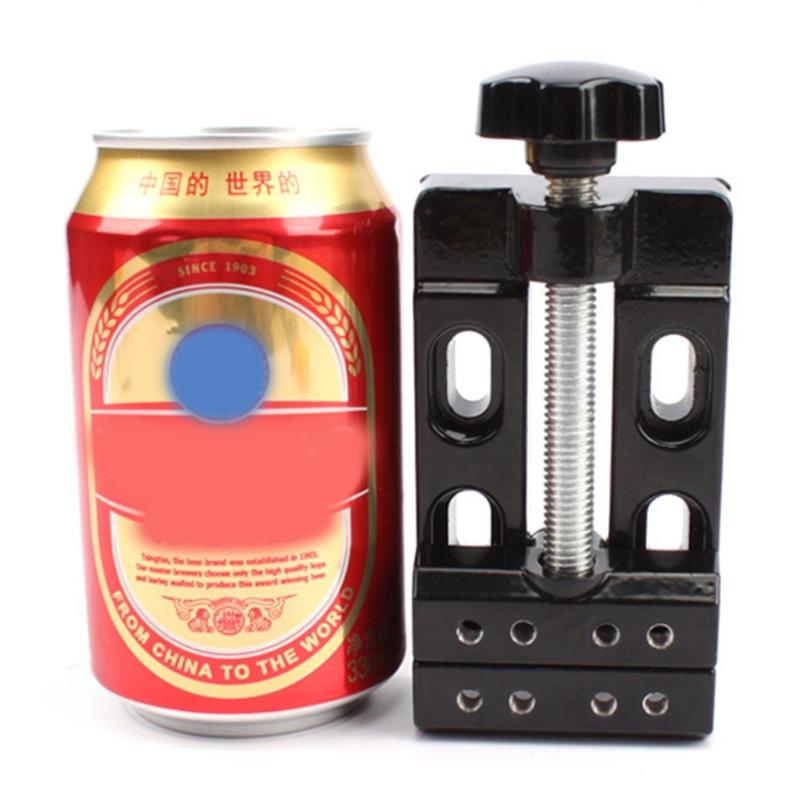 Aluminum Mini Table Vise Jaw Carving Bench Clamp Drill Press Vice Micro Clip Adjustable Flat Pliers DIY Jewelry Tools