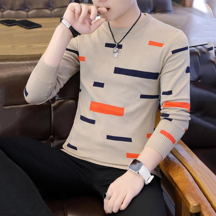 Male Sweater Autumn Winter Fashion O-neck Pullover Casual Slimfit Mens Wool Knitted Sweaters