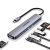 LENTION USB C 4 USB 4K 60Hz 10Gbps 100W PD Power USB Conversor Slim Power Compatível com MacBook Pro iPad Pro Surface Pro e Mais Hub, 3.0 (Tipo-C),