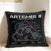 Artemis II Back to the Moon 2026 Pillow Cover  Comfy Cushion Cover Kawaii Pillow Case For Sofa Home Decoration