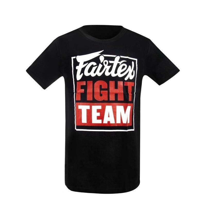 

Fairtex Muay Thai Boxing Fighting Casual Short Sleeve Breathable Mens and Womens Clothes Sports Fighting Crew Neck TShirt 4XL