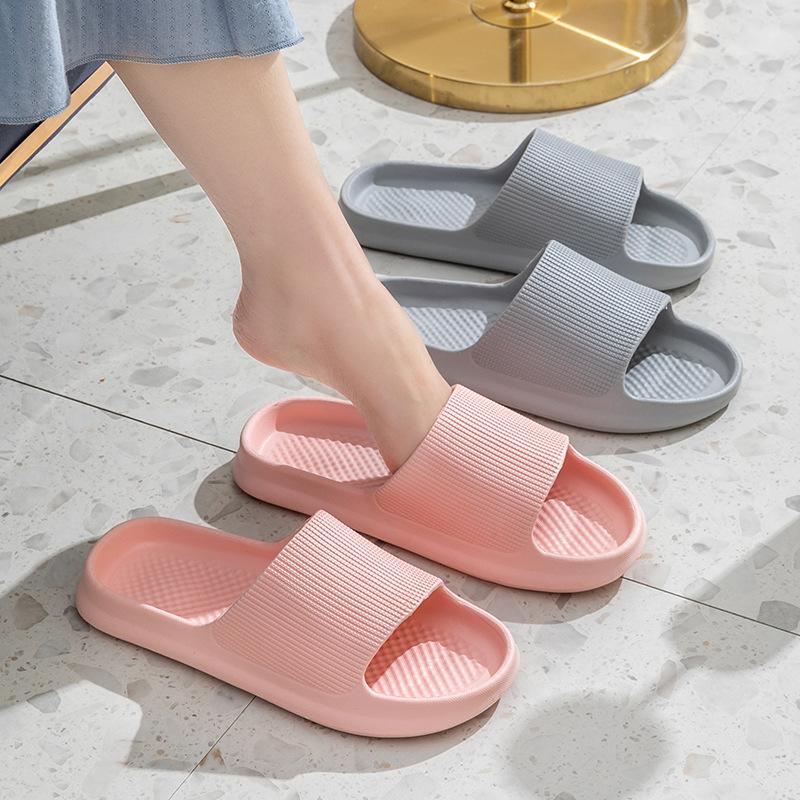 2024 Hot Sale Non-slip Quick Drying Shower Sides Bathroom Sandals Pillow Slippers EVA Slide