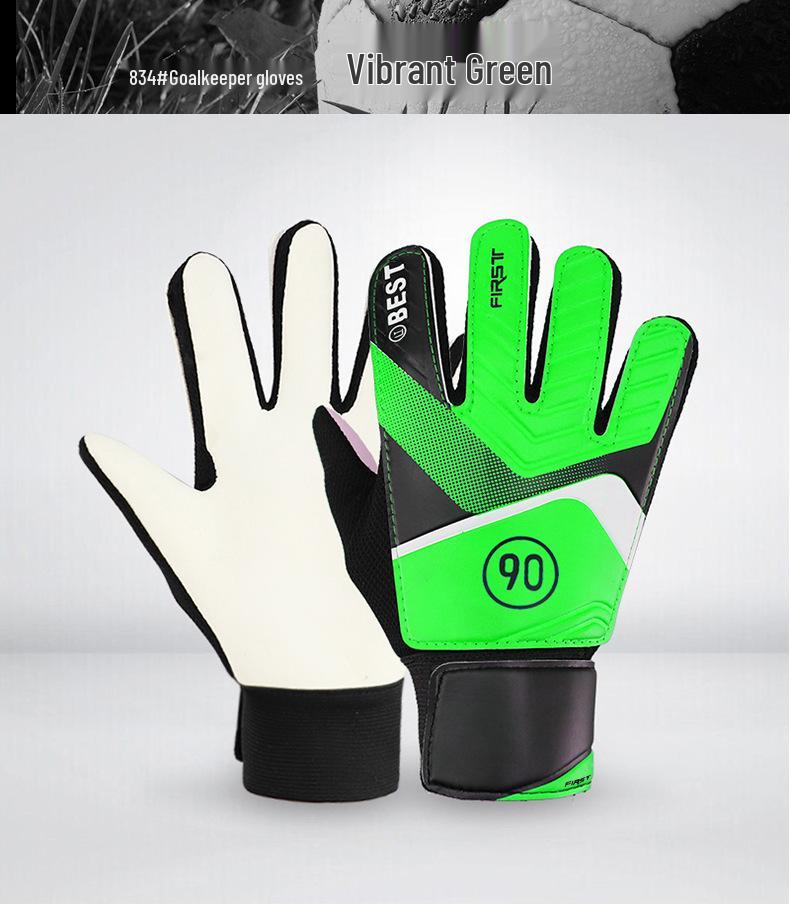 Kids' Latex Anti-Slip Goalkeeper Gloves - Breathable and Protective