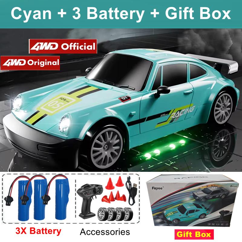 4Wd Rc Drift Car With Led Light 2.4G Radio 20Km/H High Speed Remote Control Racing Cars Vehicle Model Toy Gift For Boy Girl Kid