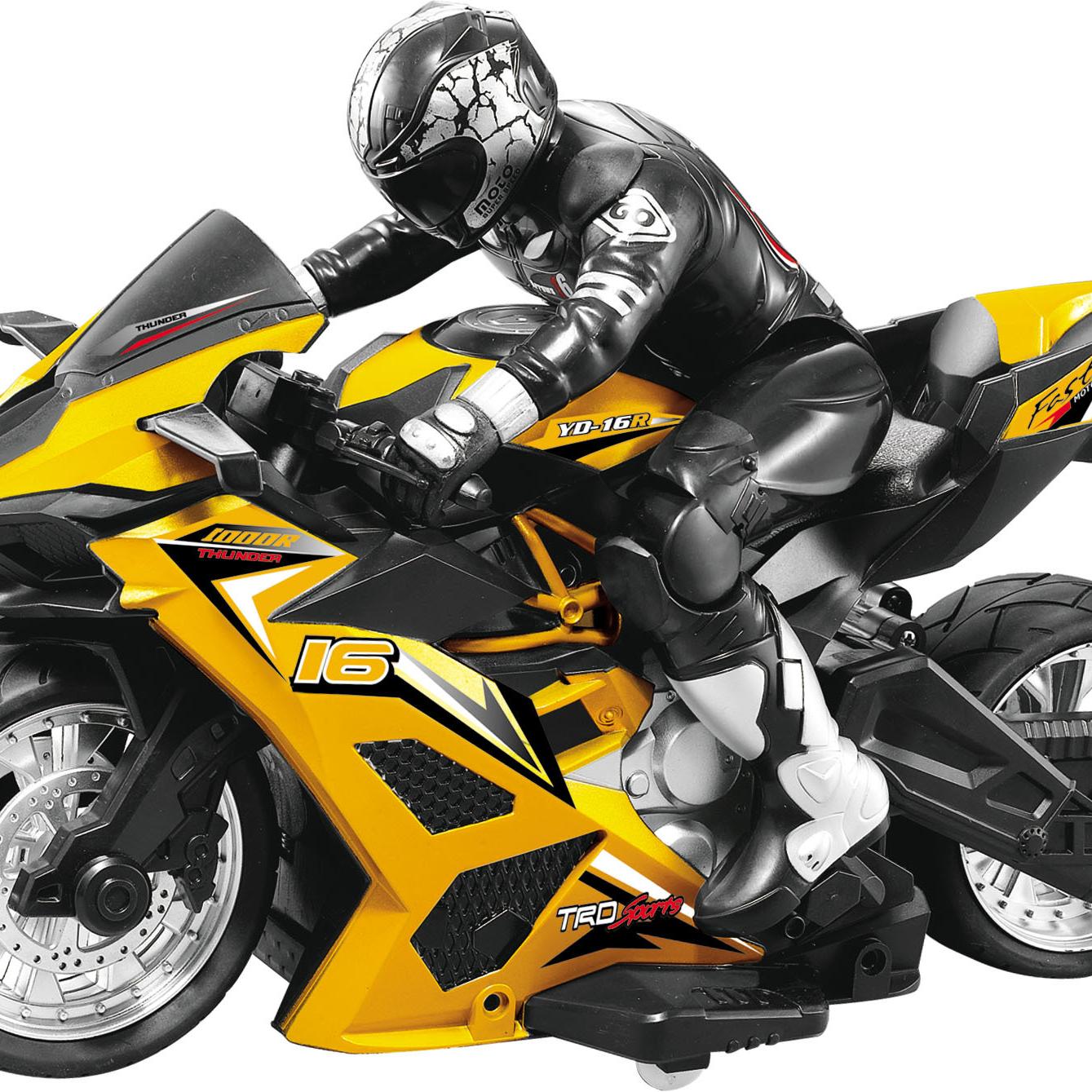 

Высокоскоростной 2.4G мотоцикл внедорожный трюковой скалолазание радиоуправляемый автомобиль дрифт полноприводный автомобиль с дистанционным управлением модель игрушечная машинка 5 жёлтый