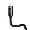 Cable Display Fast Charging Data USBA USBC 66W 1m black