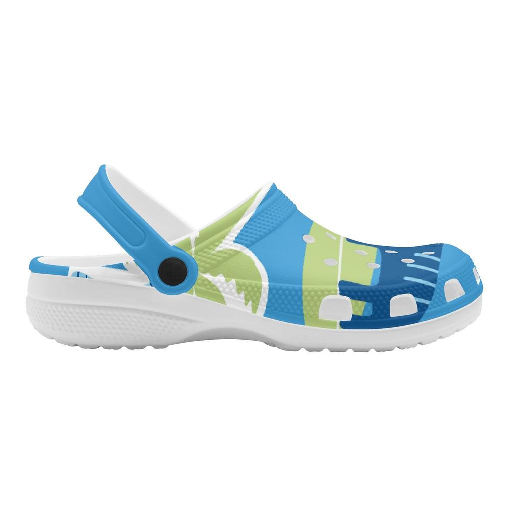 Erwachsene Unisex Süße Bedruckte EVA Clogs Leichte Weiche Slip-On Freizeitschuhe Flexible Weiche Sohle Sommersandalen Einfach für den täglichen Gebrauch