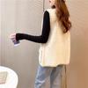 Women's Knitted Vest Jacket Short Loose Knitted Sleeveless Cardigan Spring Autumn V-neck Imitation Mink Knitted Vest