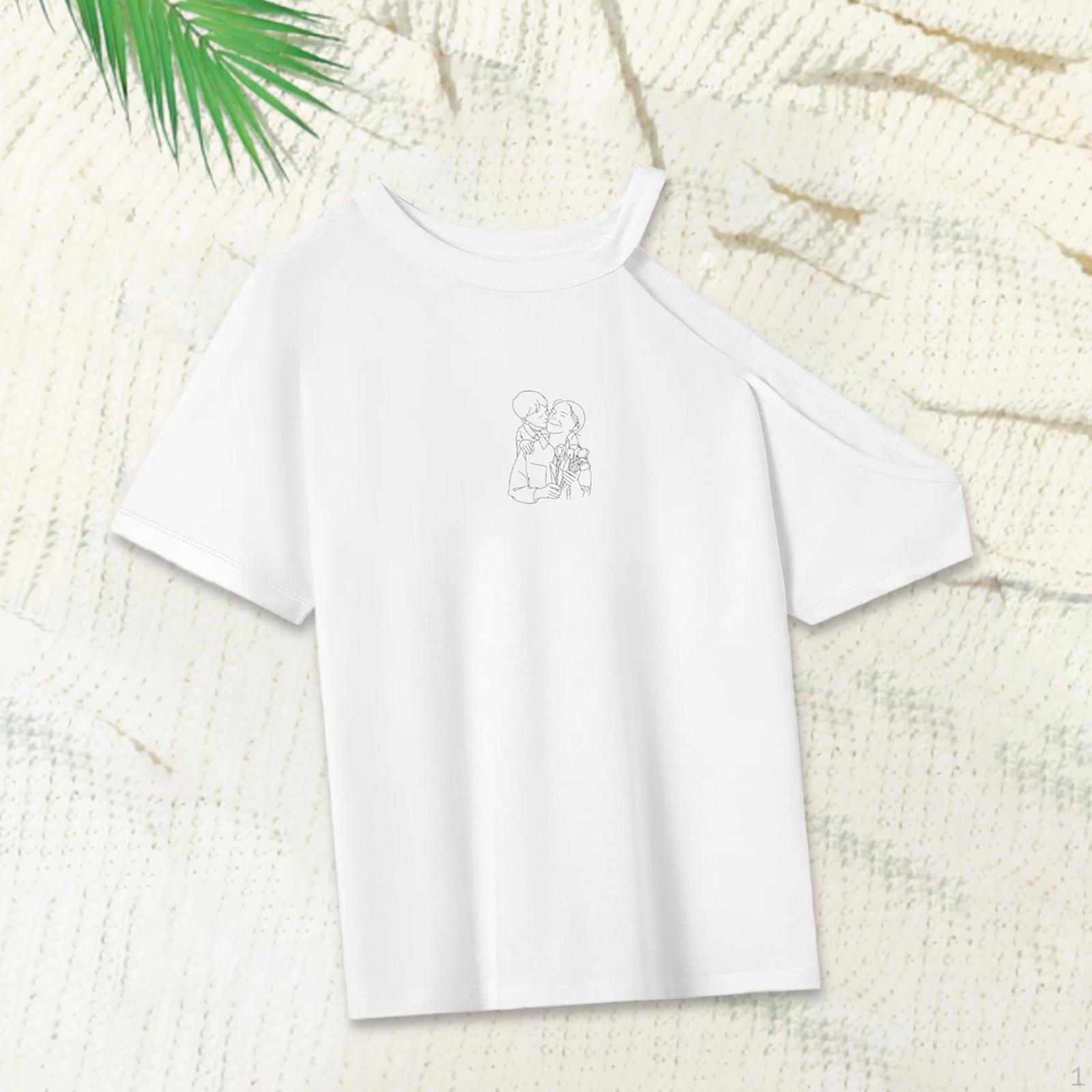 

T Shirt for Women Basic Tee Casual Crew Neck Commuting Office