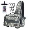 Nda-style Fishing Bag, Shoulder Bag, Multifunctional, Large Capacity, Tackle Bag for Run and Gun (Gray)
