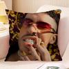 Federa cuscino cantante Bad Bunny copricuscino divano decorazione stanza casa regalo bambini
