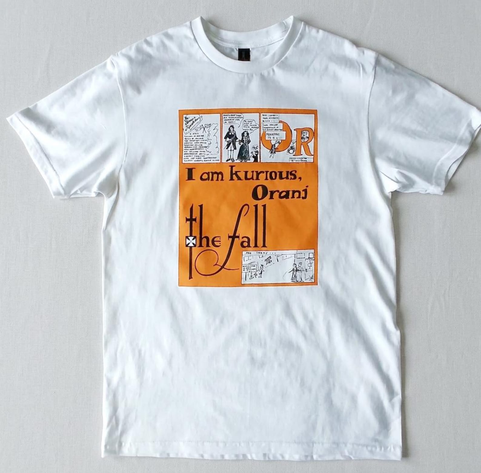 THE FALL  Kurious Oranj  T shirt, 80s Post Punk Tee Indie Band Shirt Vintage Alternative Graphic S