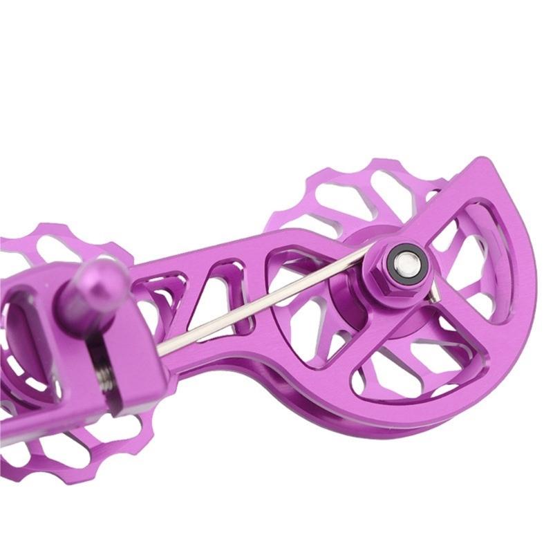 Single Speed Mountain Bike Chain Tensioner 11T Guide Roller Cycling Double Spring Chain Guide Bike Protectors Easy To Use