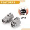 Partuto 2 Pin Radiator Fan Connector Plug - Car Male