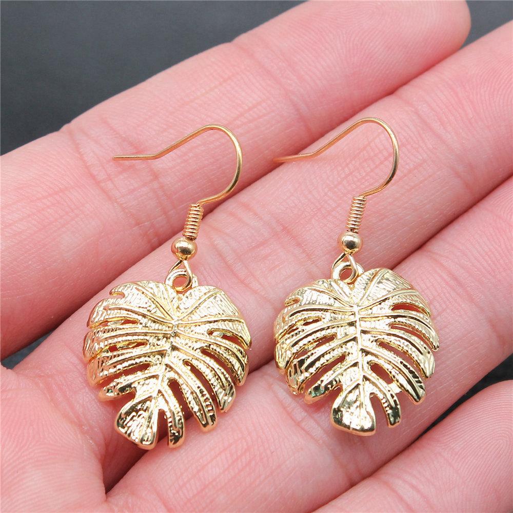 Drop & Dangle Earring Plant Four-Leaf Clover Cactus Vintage Jewelry SuppliesEarring Size 18x19mm QE021