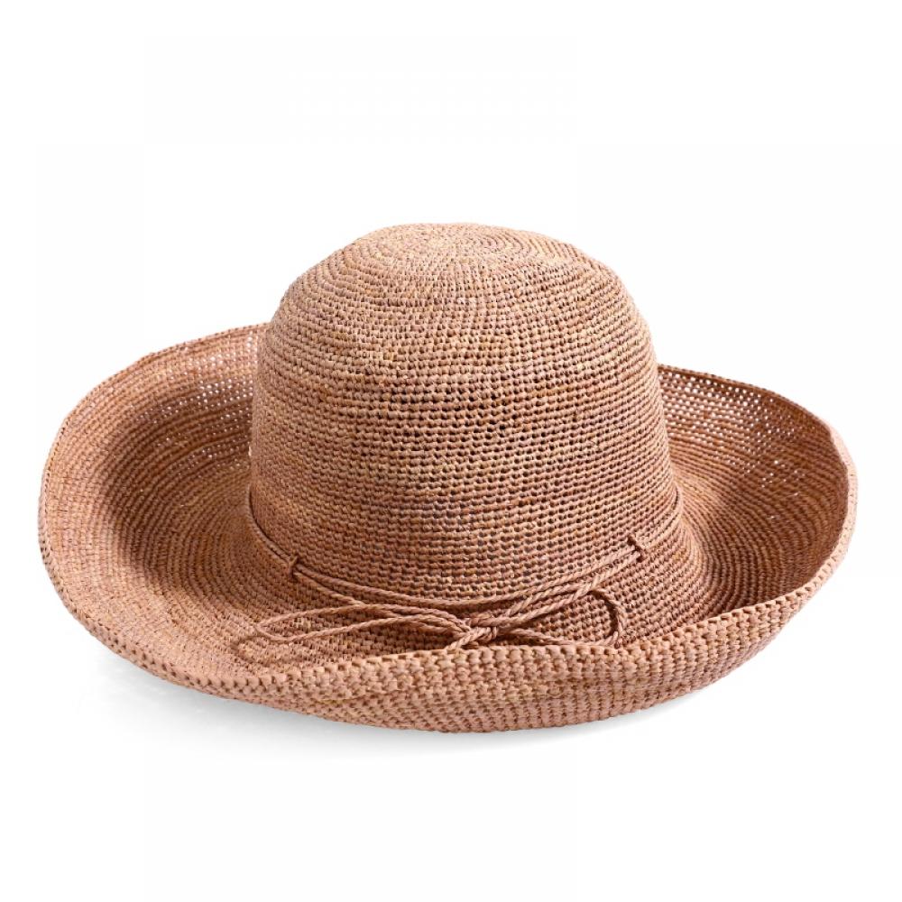 Helen Kaminski Hat50110 Nu Provence 12 Nougat Metal Logo Bucket Hat