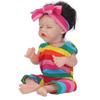 12in Length Newborn Girl Doll Lifelike Active Limbs Washable Lifelike Reborn Girl Doll