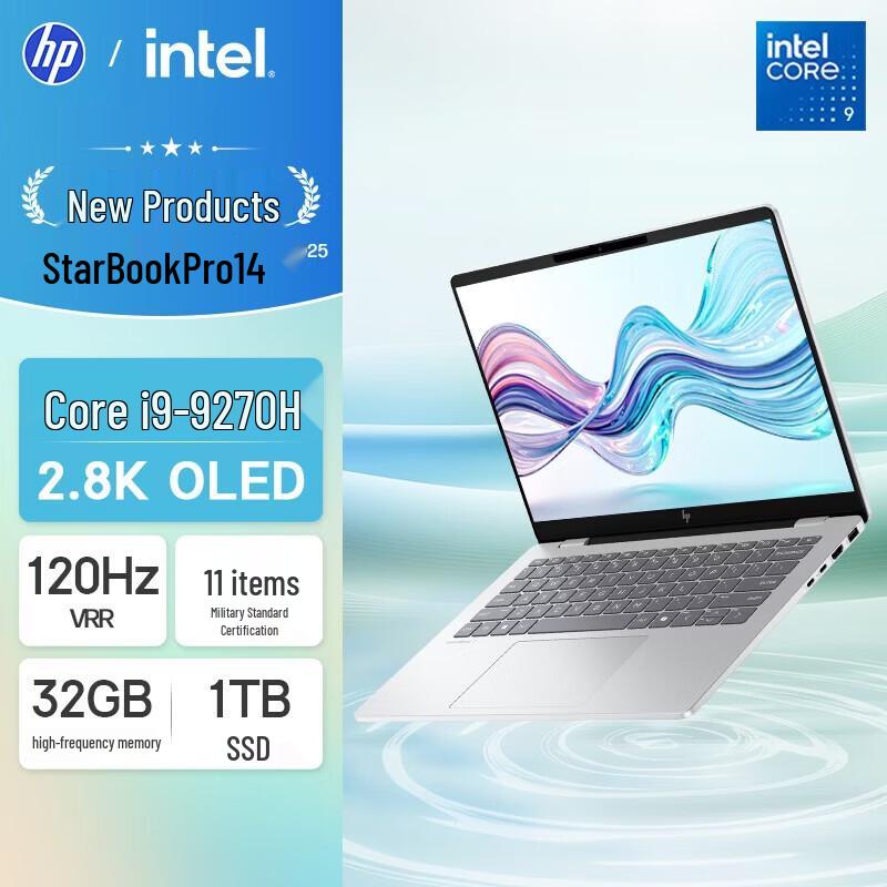 HP Star Book Pro 14 OLED Laptop (CN version) серебряный