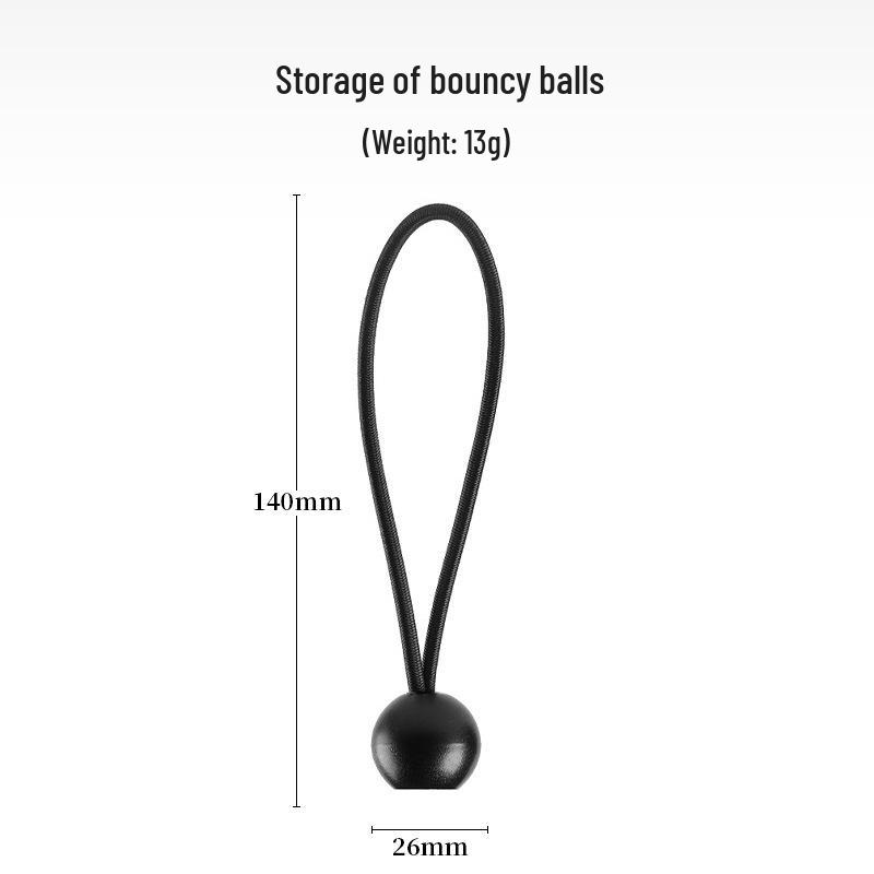 

Эластичный шарик-банджи для палатки и использования на открытом воздухе чёрный