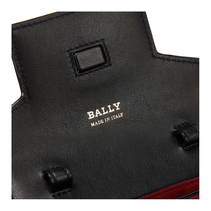 Bally Classic Solid Color Commuter Fashion Flap Leather Chain Crossbody Shoulder Bag Women Bags Black 6237095