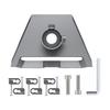 Mounting Plate with Screw Clips Rustproof Easy Installation Round Tube Adapter Mount