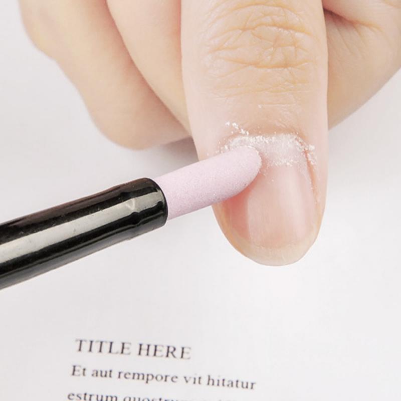 1pc Nail Art Polishing Stick Nail Surface Carving Pen Fine Exfoliating Nail Quartz Pen Manicure Implement