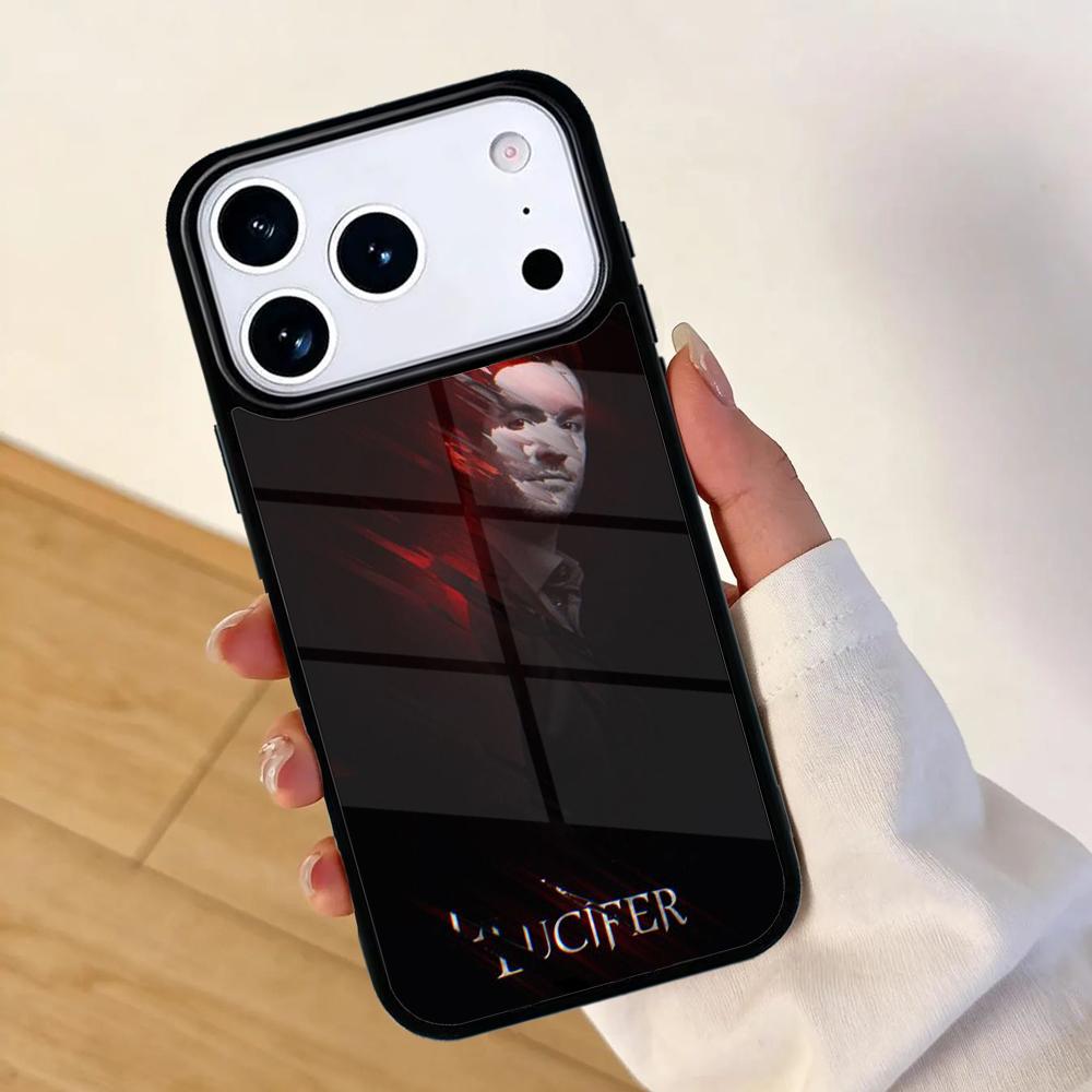 Amerikaanse TV Lucifer Mobiele Telefoonhoesje voor IPhone 17 AIR 16pro Max 15 14 13 12 11 Bumperhoes