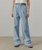 Artid Light Tuck Denim Pants_Light Blue