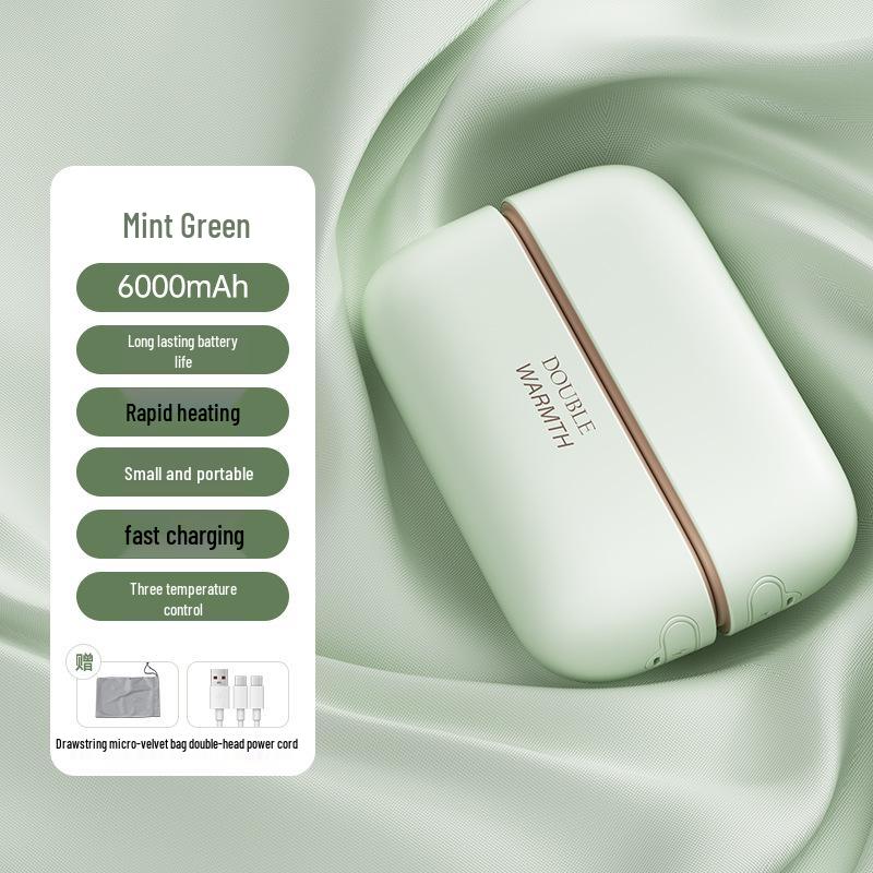 Dual-Tone Magnetic USB Rechargeable Hand Warmer Heater