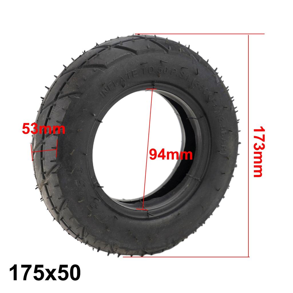 Neumático Exterior e Interior 175x50 7x2 Aproximadamente 50g/255g/305g