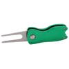 Stainless Steel Golf Pitchfork Foldable Golf Divot Tool Switchblade Tool Divot Repair ToolGreen