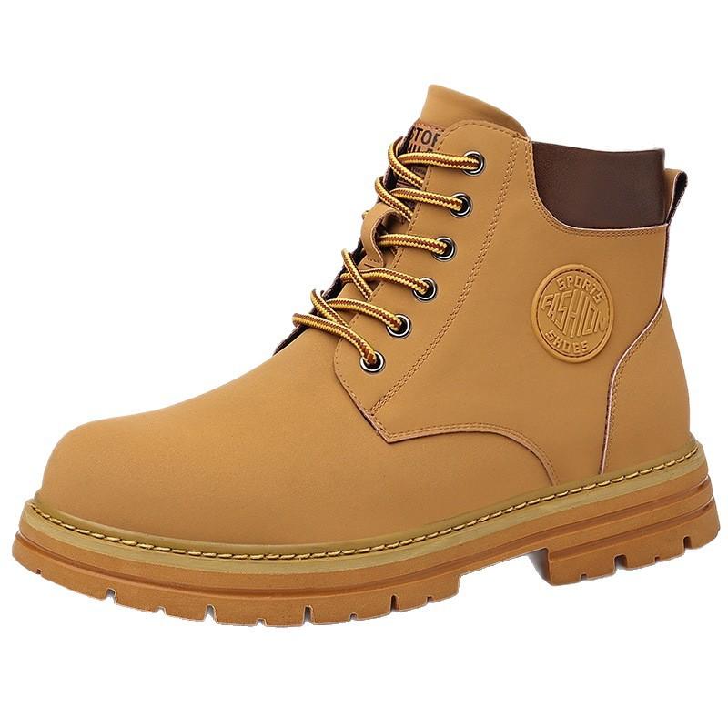 Bumblebee Martin boots high-top winter couple shoes casual shoes outdoor tooling boots trendy British retro platform boots