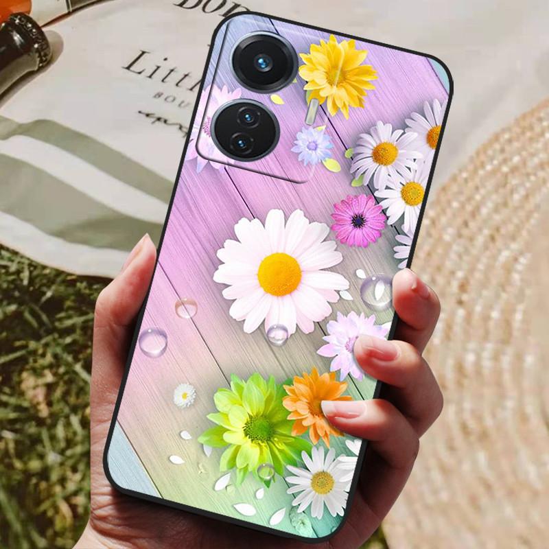 Etui dla vivo T1 4G VivoT1 V2153 Miękkie Silikonowe Etui na Tył z TPU dla vivo T1 44W Etui na Telefon Snapdragon 680 Ochronne Modne Coque