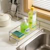 Stainless Steel Kitchen Sink Storage Rack Anti-rust Waterproof Sponge Drain Holder Save Space Modern Cosmetic Storage Stand