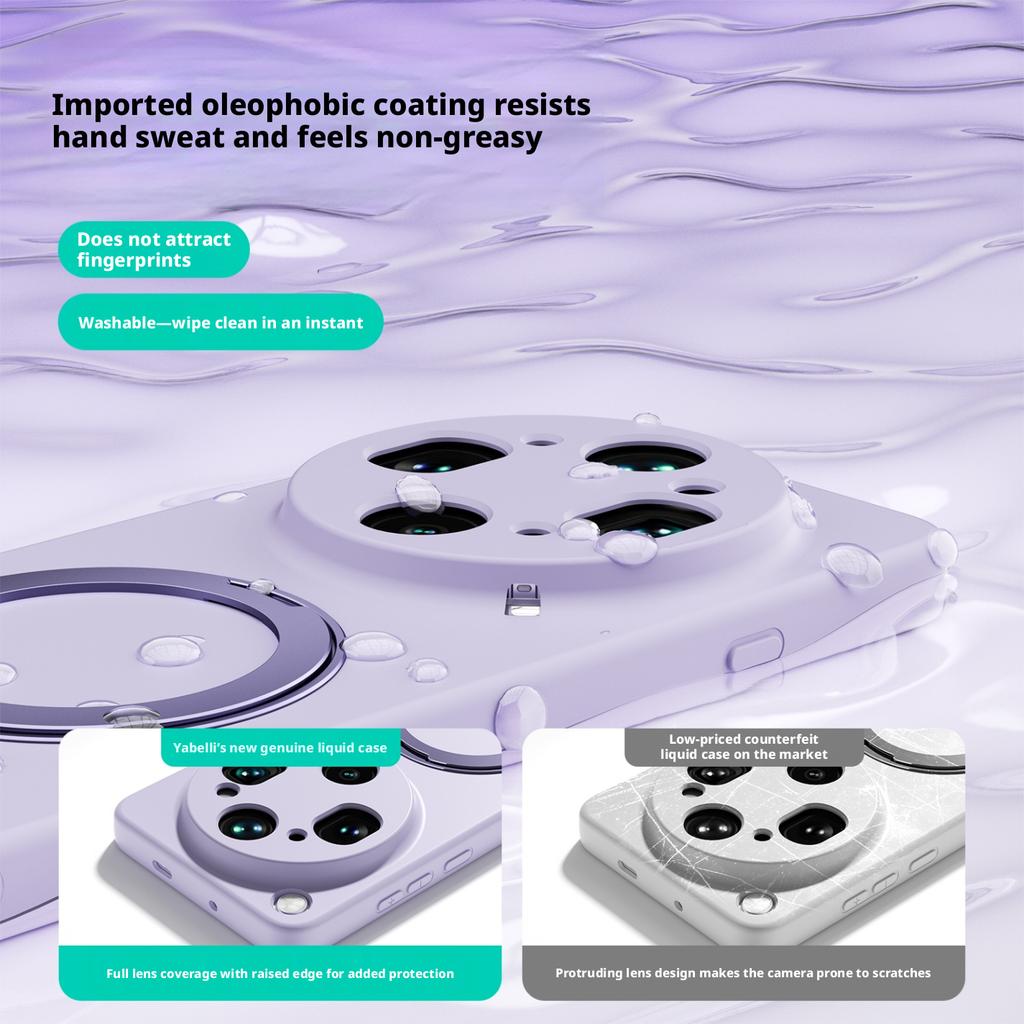 Liquid Silicone Invisible Magnetic Rotating Stand Case For Oppo Find X9 X9 Pro X9 Ultra Wireless Charging Shockproof Cover