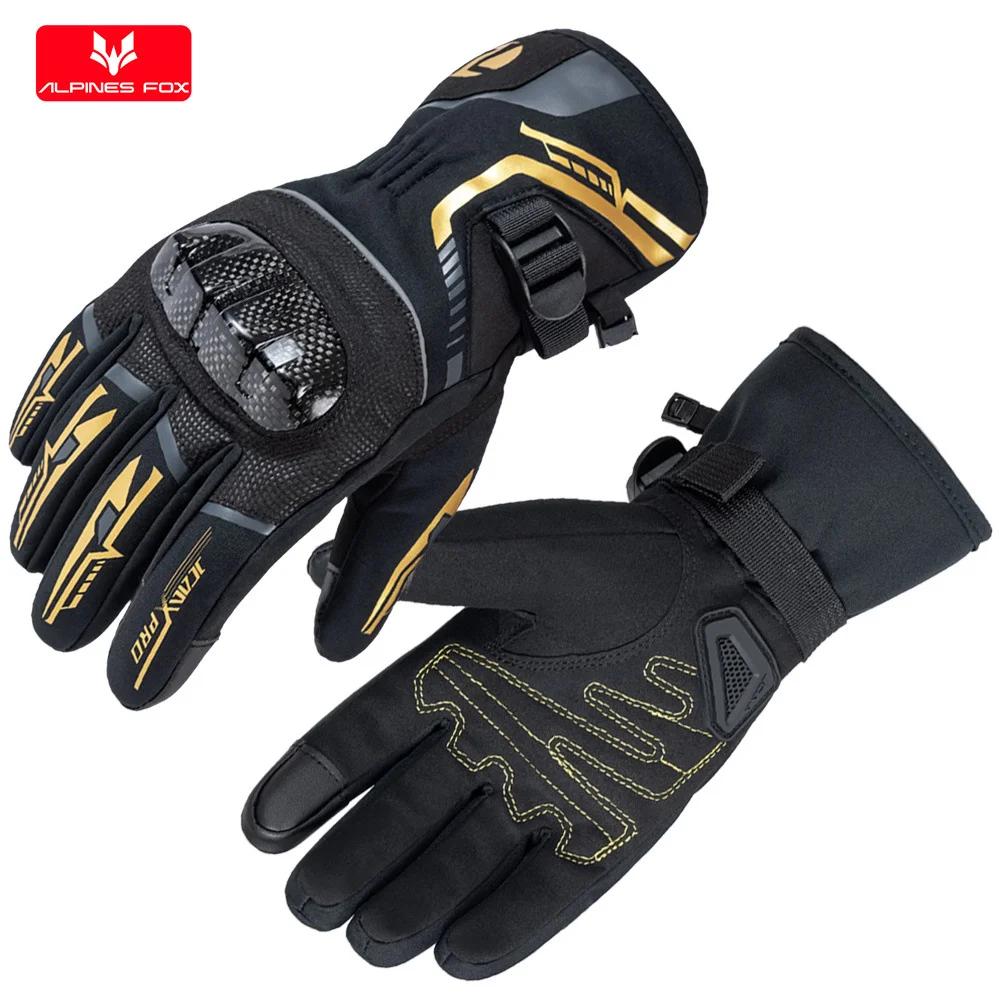 SUOMY Winter Warm Women Motorcycle Gloves Cold-proof Equipment Waterproof Motocross Motorbike Racing Riding Heated Racing Glove