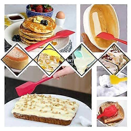 Kitchen Spatula Set, Silicone Dough Scraper, Heat Resistant Stainless Steel Core, Silicone