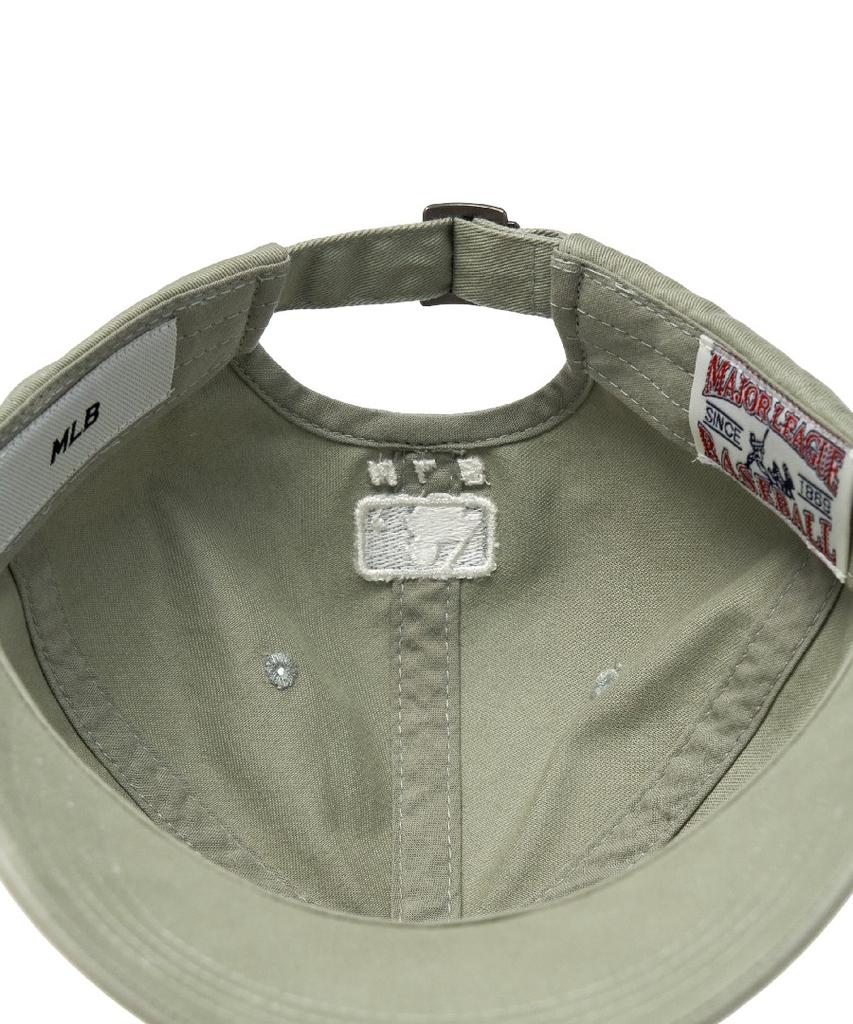 Emelbi Vintage Washed Curve Logo Unstructured Ball Cap Ny (Mg.Khaki)