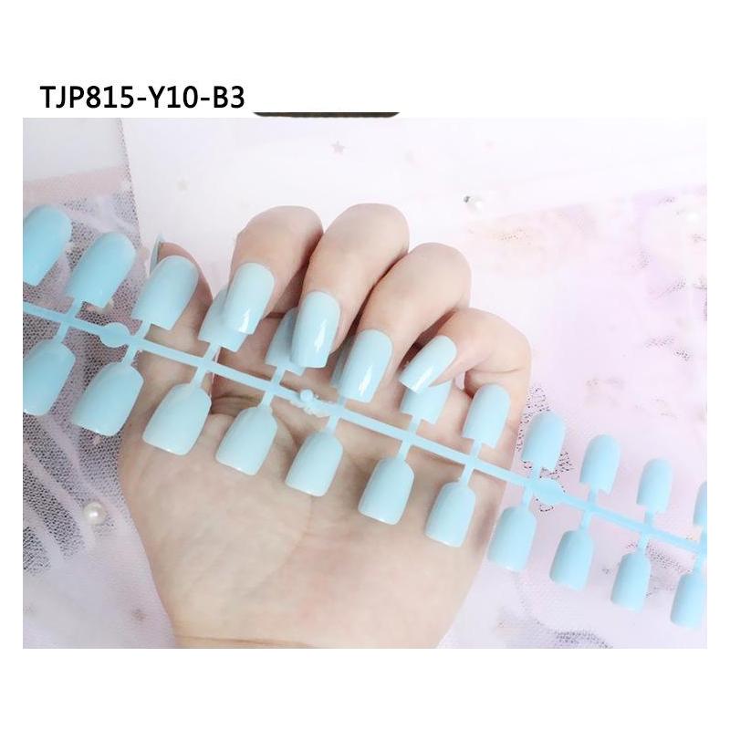 

24 шт./компл. DIY быстрые ногти с длинной квадратной головкой, однотонные накладные ногти, разноцветные полоски, готовый маникюр, маникюр