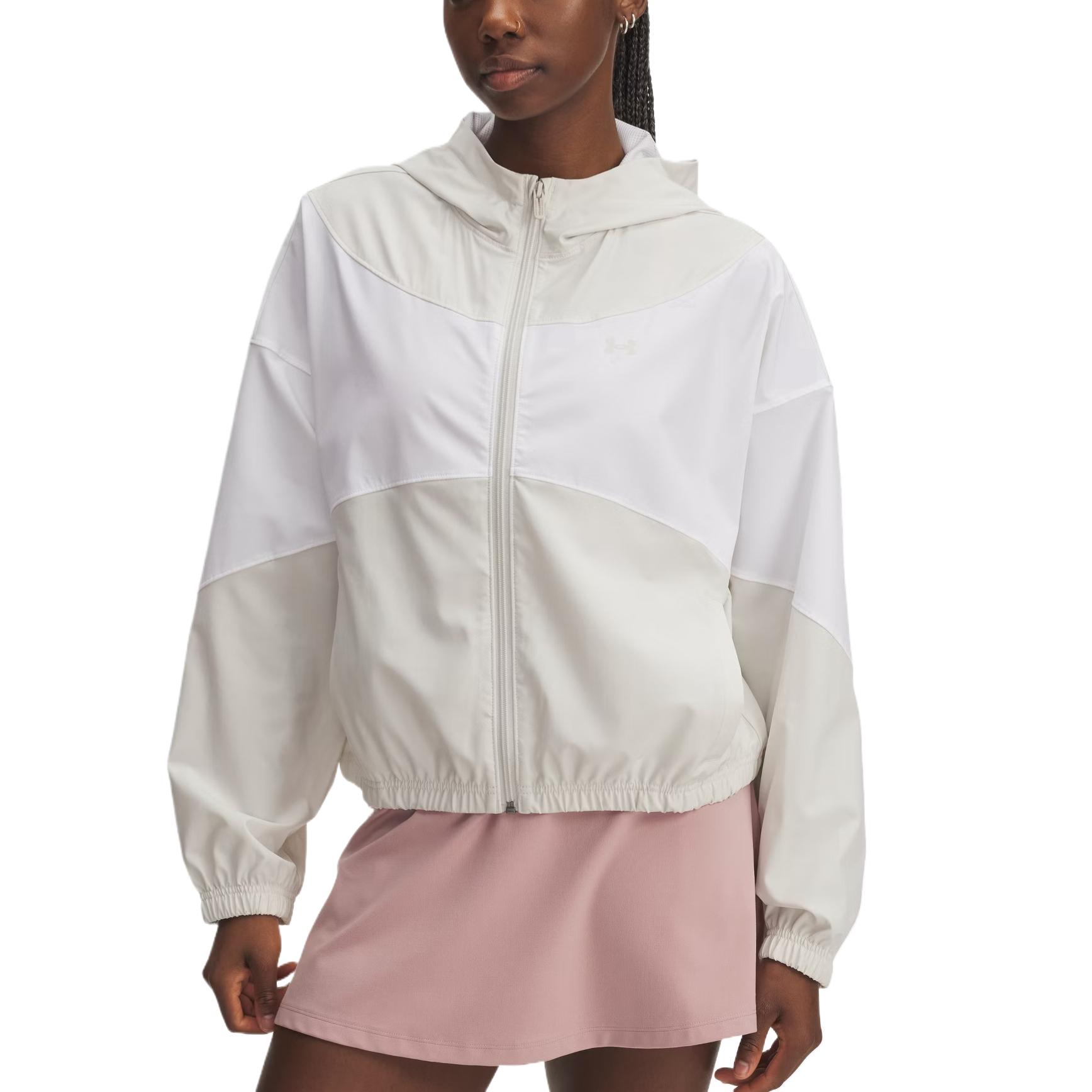 

Under Armour Rival Woven Series Удобная Модная Простая Универсальная Водонепроницаемая Дышащая Куртка с Длинным Рукавом Женские куртки 6004849-110 XL