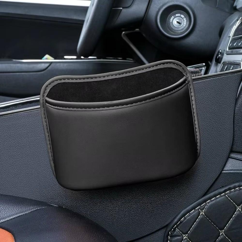 Waterproof Car Cup Holder Leather Car Trash Can Car Seat Back Organizer Car Interior Accessories